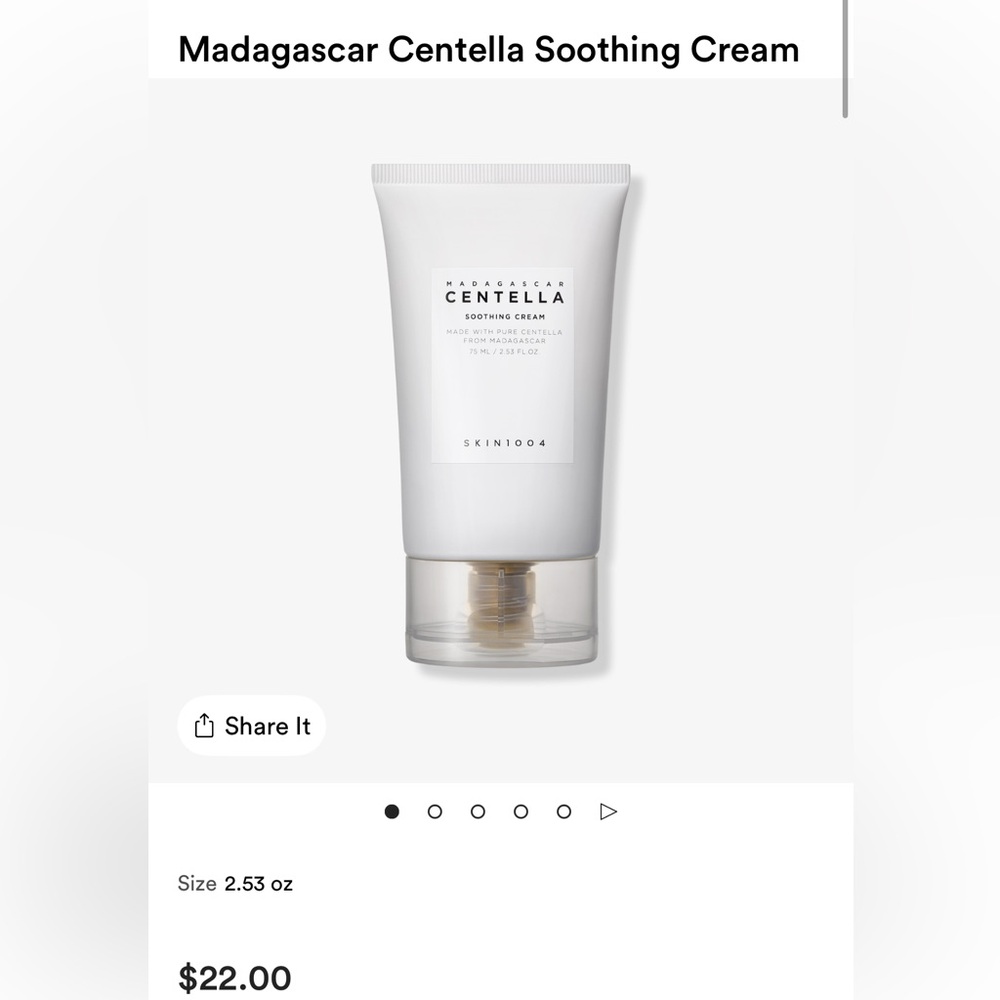 SKIN1004 Madagascar Centella Soothing Cream